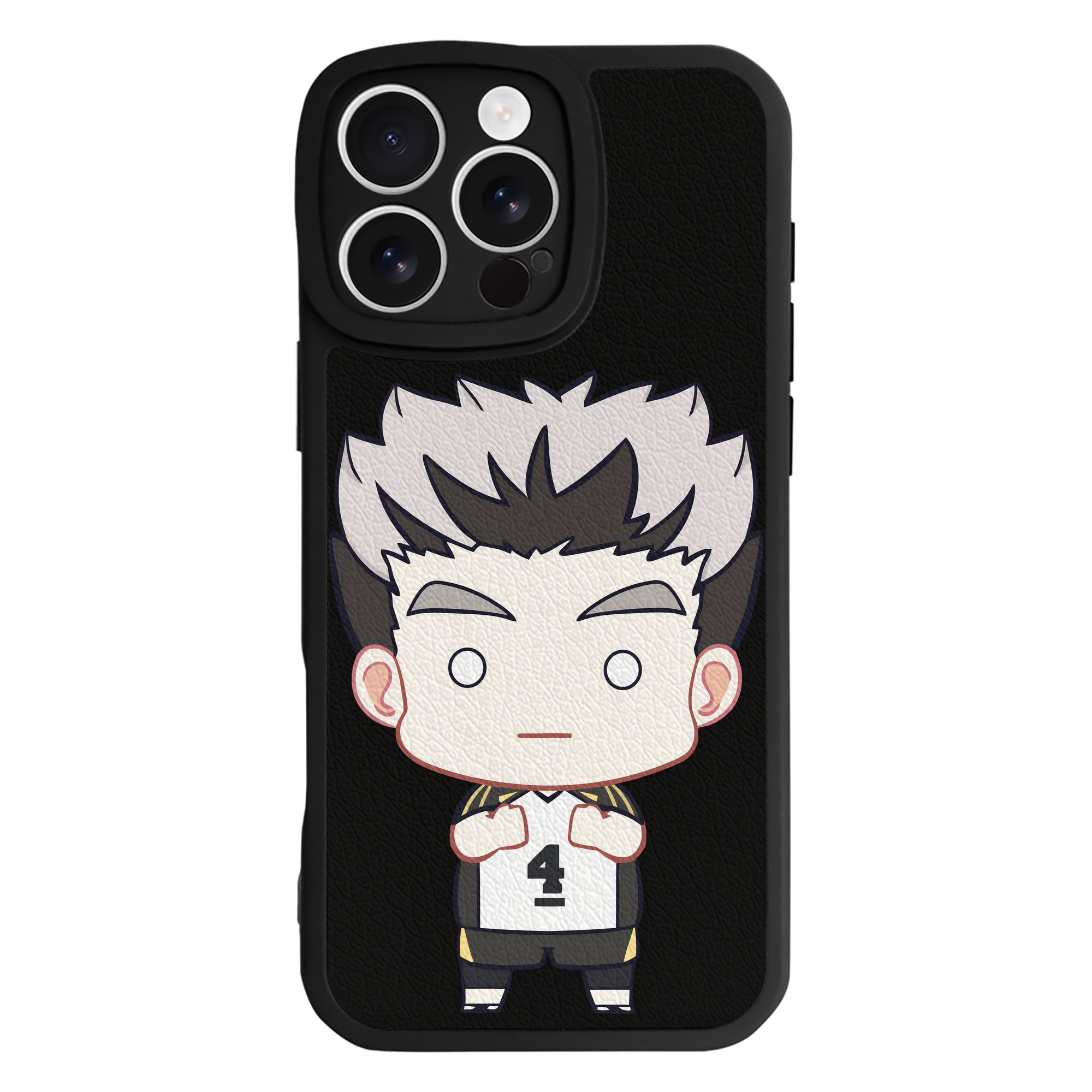 （画像用） ハイキュー!! Haikyu!! 【iPhone 16シリーズ対応】シリコンスマホケース（レザー調） 材質：シリコン